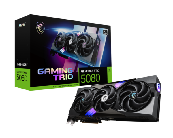 Card màn hình MSI GeForce RTX 5080 16G GAMING TRIO OC Card màn hình MSI GeForce RTX 5080 16G GAMING TRIO OC