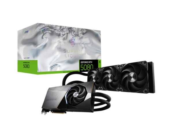 Card màn hình MSI GeForce RTX 5080 16G SUPRIM LIQUID SOC Card màn hình MSI GeForce RTX 5080 16G SUPRIM LIQUID SOC