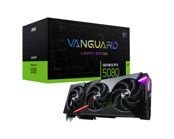 Card màn hình MSI GeForce RTX 5080 16G VANGUARD SOC Card màn hình MSI GeForce RTX 5080 16G VANGUARD SOC