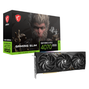 Card màn hình MSI GeForce RTX 4070 SUPER 12G GAMING SLIM WUKONG EDITION Card màn hình MSI GeForce RTX 4070 SUPER 12G GAMING SLIM WUKONG EDITION