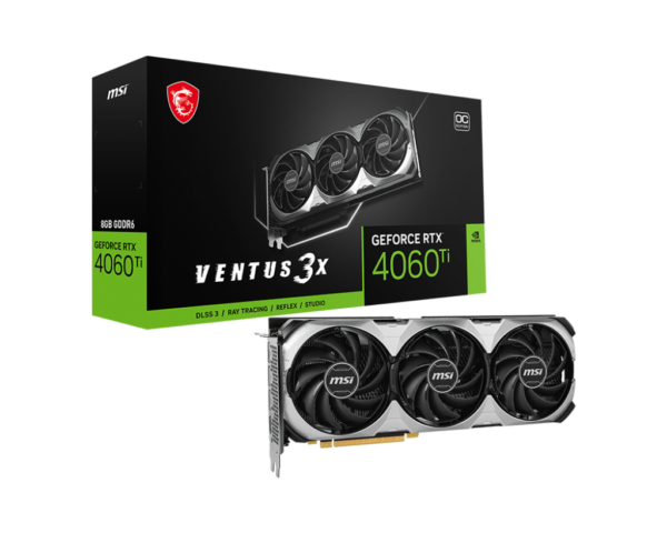 Card màn hình MSI GeForce RTX 4060 Ti VENTUS 3X E 8G OC
