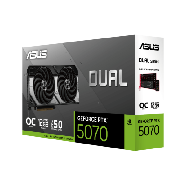 Card màn hình ASUS Dual GeForce RTX 5070 12GB GDDR7 OC Edition