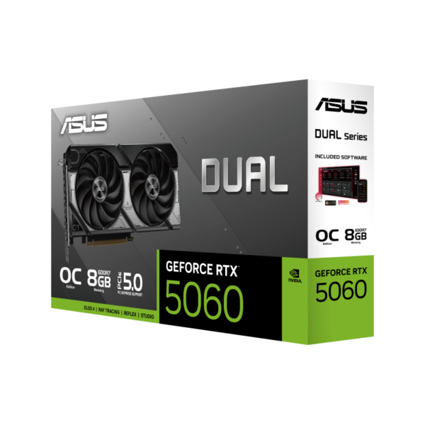 Card màn hình Asus GeForce RTX 5060 DUAL OC 8GB Card màn hình Asus GeForce RTX 5060 DUAL OC 8GB