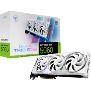 Card màn hình MSI GeForce RTX 5060 Gaming Trio OC White 8GB Card màn hình MSI GeForce RTX 5060 Gaming Trio OC White 8GB