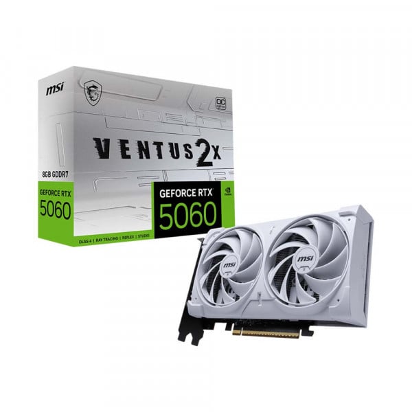 Card màn hình MSI GeForce RTX 5060 Ventus 2X OC White 8GB Card màn hình MSI GeForce RTX 5060 Ventus 2X OC White 8GB