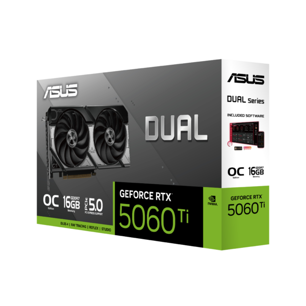 Card màn hình Asus GeForce RTX 5060 Ti DUAL OC 16GB Card màn hình Asus GeForce RTX 5060 Ti DUAL OC 16GB