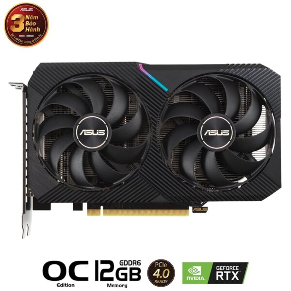 Card màn hình ASUS Dual GeForce RTX 3060 OC Edition 12GB V2 (DUAL-RTX3060-O12G-V2) Card màn hình ASUS Dual GeForce RTX 3060 OC Edition 12GB V2 (DUAL-RTX3060-O12G-V2)