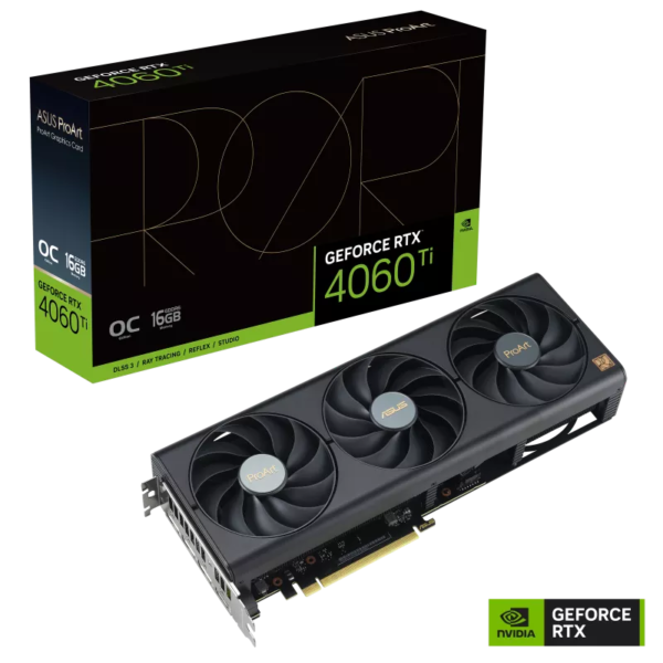 Card màn hình ASUS ProArt GeForce RTX 4060 Ti OC edition 16GB (PROART-RTX4060TI-O16G) Card màn hình ASUS ProArt GeForce RTX 4060 Ti OC edition 16GB (PROART-RTX4060TI-O16G)