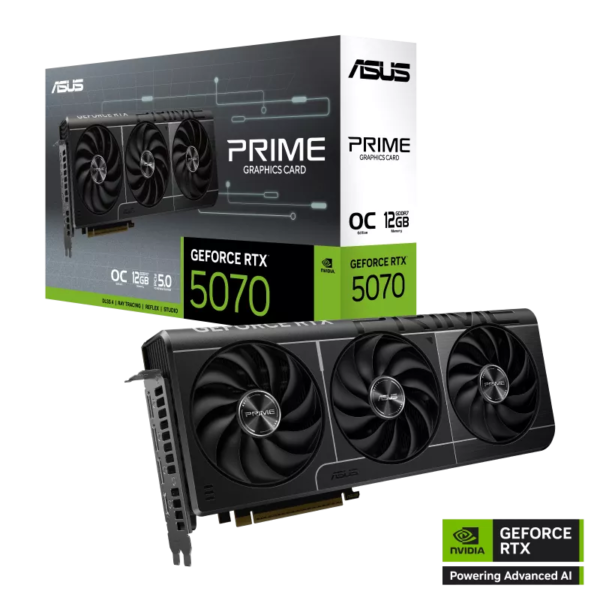 Card màn hình ASUS Prime GeForce RTX 5070 12GB GDDR7 OC Edition (PRIME-RTX5070-O12G)