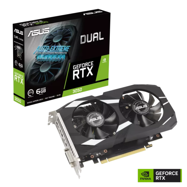 Card màn hình ASUS Dual GeForce RTX 3050 6GB GDDR6 (DUAl-RTX3050-6G) Card màn hình ASUS Dual GeForce RTX 3050 6GB GDDR6 (DUAl-RTX3050-6G)