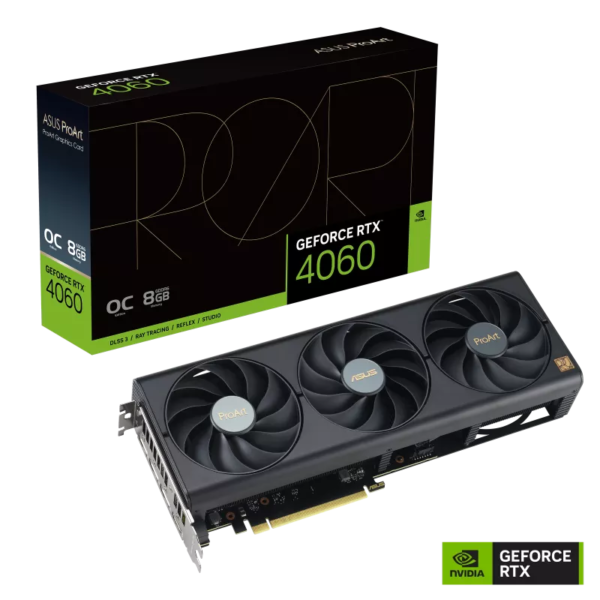 Card màn hình ASUS ProArt GeForce RTX 4060 OC edition 8GB (PROART-RTX4060-O8G) Card màn hình ASUS ProArt GeForce RTX 4060 OC edition 8GB (PROART-RTX4060-O8G)