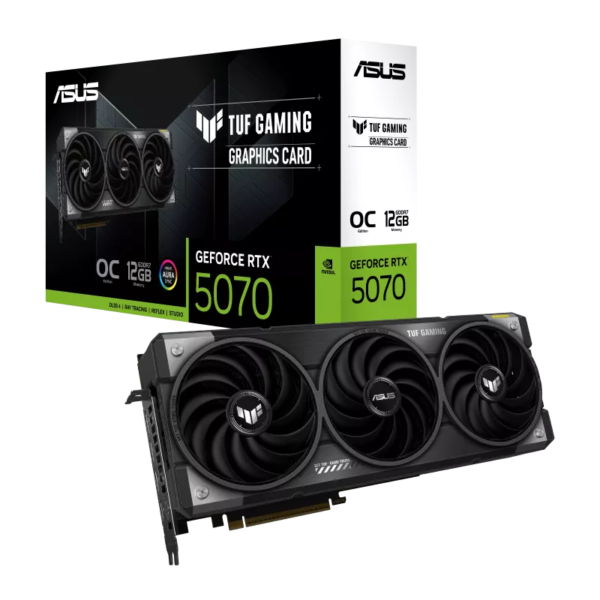 Card màn hình ASUS TUF Gaming GeForce RTX 5070 12GB GDDR7 OC Edition(TUF-RTX5070-O12G-GAMING) Card màn hình ASUS TUF Gaming GeForce RTX 5070 12GB GDDR7 OC Edition(TUF-RTX5070-O12G-GAMING)