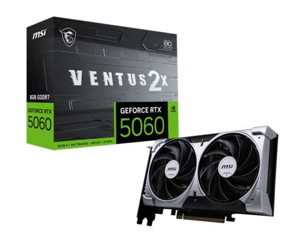 Card màn hình MSI GeForce RTX 5060 Ventus 2X OC 8GB Card màn hình MSI GeForce RTX 5060 Ventus 2X OC 8GB