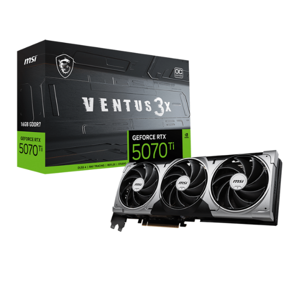 Card màn hình MSI GeForce RTX 5070 Ti 16G VENTUS 3X OC Card màn hình MSI GeForce RTX 5070 Ti 16G VENTUS 3X OC