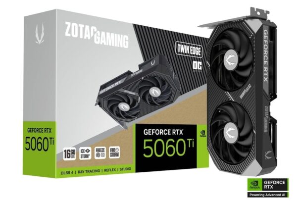 Card màn hình Zotac GeForce RTX 5060 Ti 16GB Twin Edge OC Card màn hình Zotac GeForce RTX 5060 Ti 16GB Twin Edge OC