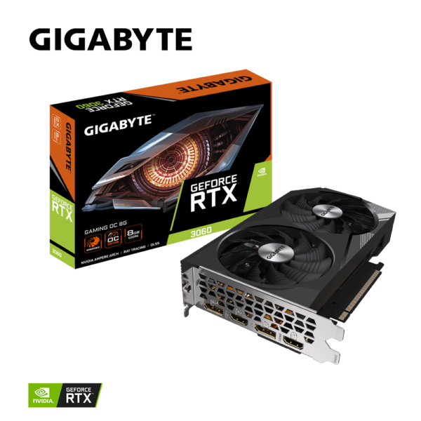 Card màn hình GIGABYTE GeForce RTX 3060 GAMING OC 8G (GV-N3060GAMING OC-8GD)