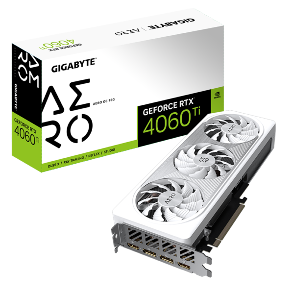 Card màn hình GIGABYTE GeForce RTX 4060 Ti AERO OC 16G (GV-N406TAERO OC-16GD) Card màn hình GIGABYTE GeForce RTX 4060 Ti AERO OC 16G (GV-N406TAERO OC-16GD)