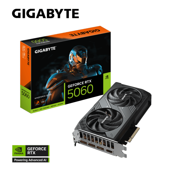 Card màn hình Gigabyte GeForce RTX 5060 Windforce OC 8GB