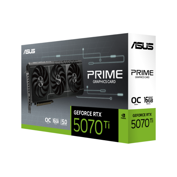Card màn hình ASUS Prime GeForce RTX 5070 Ti 16GB GDDR7 OC Edition (PRIME-RTX5070TI-O16G)