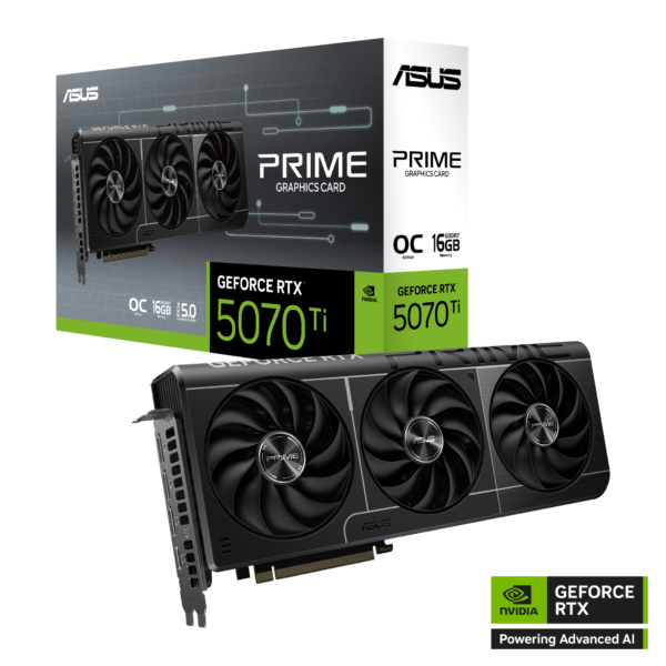 Card màn hình ASUS Prime GeForce RTX 5070 Ti 16GB GDDR7 OC Edition (PRIME-RTX5070TI-O16G)