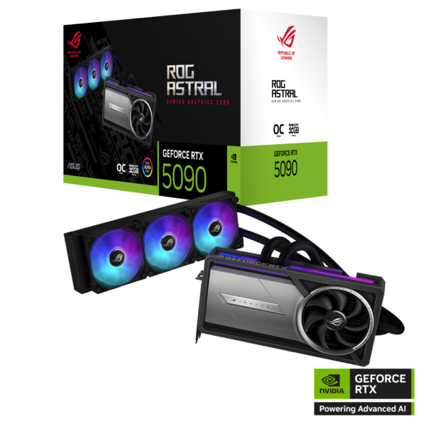 Card màn hình ASUS ROG Astral LC GeForce RTX 5090 32GB GDDR7 OC Edition (ROG-ASTRAL-LC-RTX5090-O32G-GAMING) Card màn hình ASUS ROG Astral LC GeForce RTX 5090 32GB GDDR7 OC Edition (ROG-ASTRAL-LC-RTX5090-O32G-GAMING)