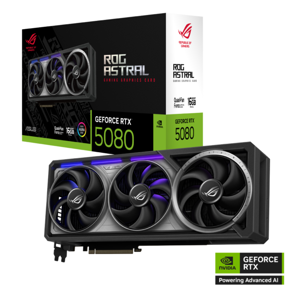 Card màn hình ASUS ROG Astral GeForce RTX 5080 16GB GDDR7 (ROG-ASTRAL-RTX5080-16G-GAMING) Card màn hình ASUS ROG Astral GeForce RTX 5080 16GB GDDR7 (ROG-ASTRAL-RTX5080-16G-GAMING)