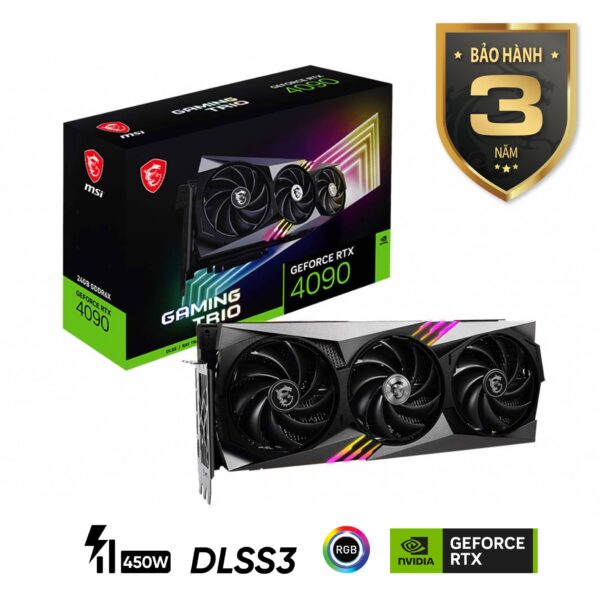 Card màn hình MSI GeForce RTX 4090 GAMING TRIO 24G