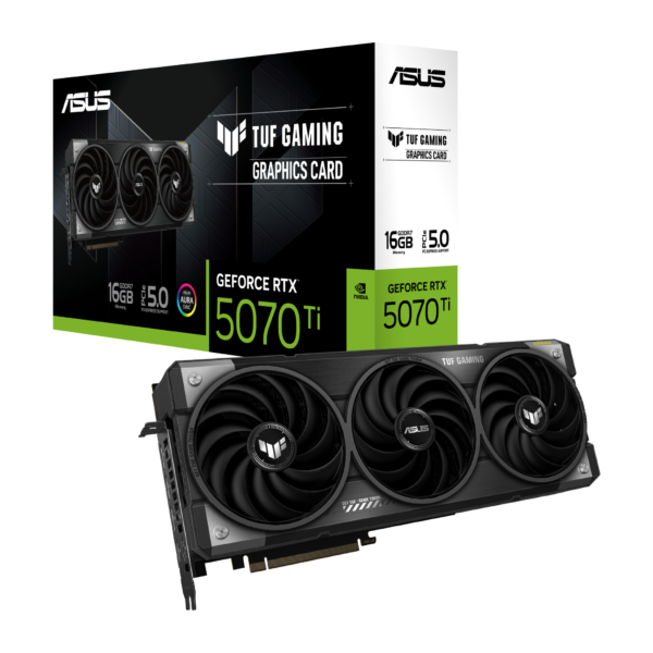 Card màn hình ASUS TUF Gaming GeForce RTX 5070 Ti 16GB GDDR7 (TUF-RTX5070TI-16G-GAMING) Card màn hình ASUS TUF Gaming GeForce RTX 5070 Ti 16GB GDDR7 (TUF-RTX5070TI-16G-GAMING)