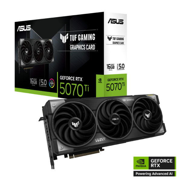 Card màn hình ASUS TUF Gaming GeForce RTX 5070 Ti 16GB GDDR7 (TUF-RTX5070TI-16G-GAMING) Card màn hình ASUS TUF Gaming GeForce RTX 5070 Ti 16GB GDDR7 (TUF-RTX5070TI-16G-GAMING)