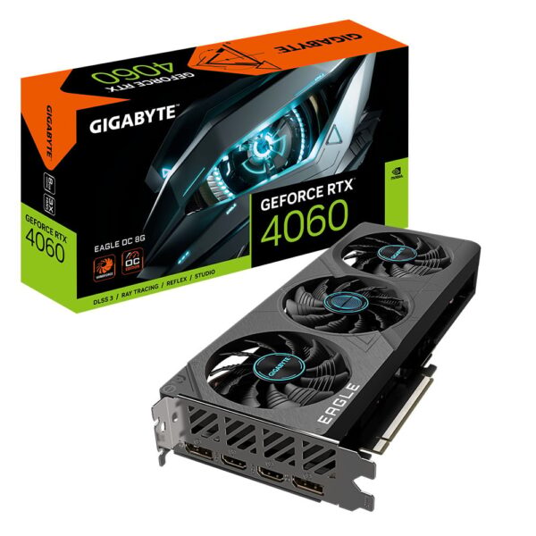 Card màn hình GIGABYTE GeForce RTX 4060 EAGLE OC 8G Card màn hình GIGABYTE GeForce RTX 4060 EAGLE OC 8G